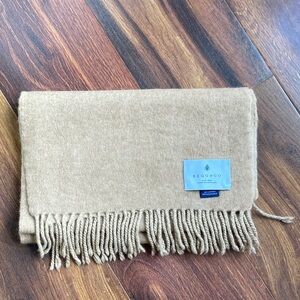 Begg & Co Lambswool and Angora Fringe Scarf